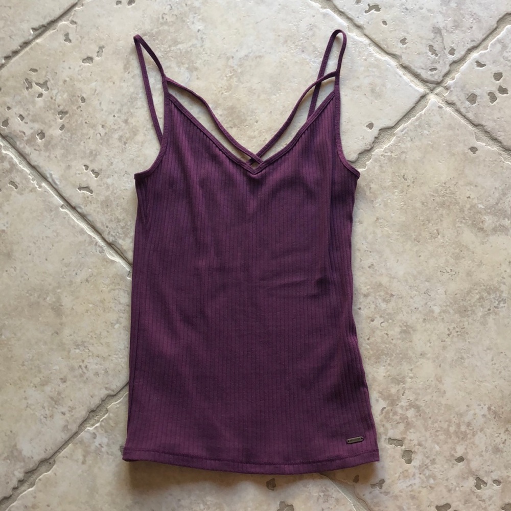 Hollister Ribbed Strappy Tank Top